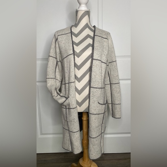 Apt. 9 Plaid PM Cardigan - Picture 1 of 10